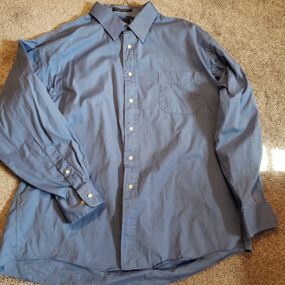 Saddles Boston New York Button Down Blue Shirt